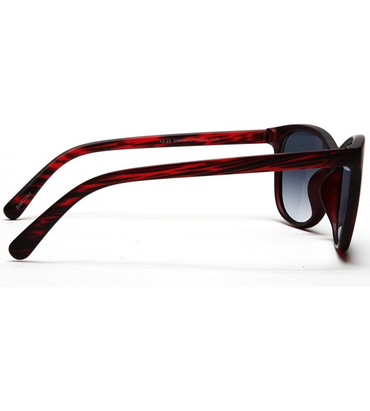 Oval Bifocal Reading Sunglasses Fashion Readers Sun Glasses for Men and Women - Burgundy - C712EDR9ZCL $51.56