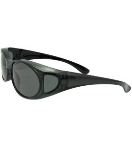 Wrap Small Polarized Fit Over Sunglasses F3 - Clear Gray-med Dark Gray Lens - CE186N7HW4E $32.70