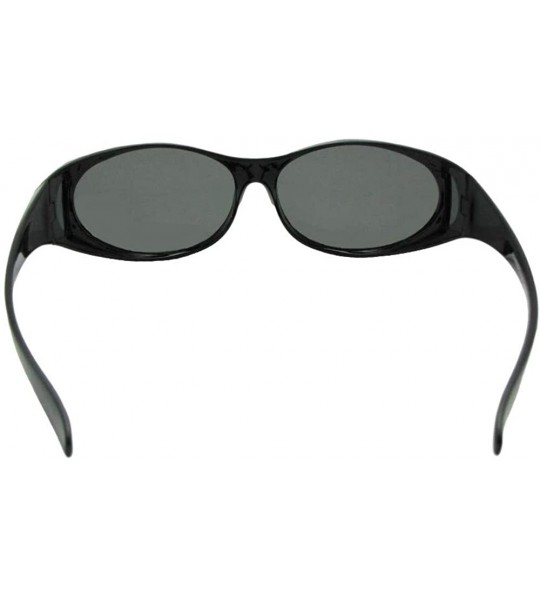 Wrap Small Polarized Fit Over Sunglasses F3 - Clear Gray-med Dark Gray Lens - CE186N7HW4E $32.70