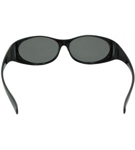 Wrap Small Polarized Fit Over Sunglasses F3 - Clear Gray-med Dark Gray Lens - CE186N7HW4E $32.70