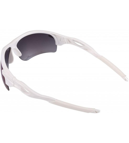 Sport The Athlete" 2 Pair of Precision Sport Wrap Bifocal Unisex Sunglasses - Red and White - C519523M9DG $37.43