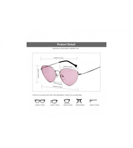 Goggle Womens Cat Eye Mod Metal Glasses Fashion Sunglasses - Silver / Yellow Lens - CQ1855H5KON $20.24