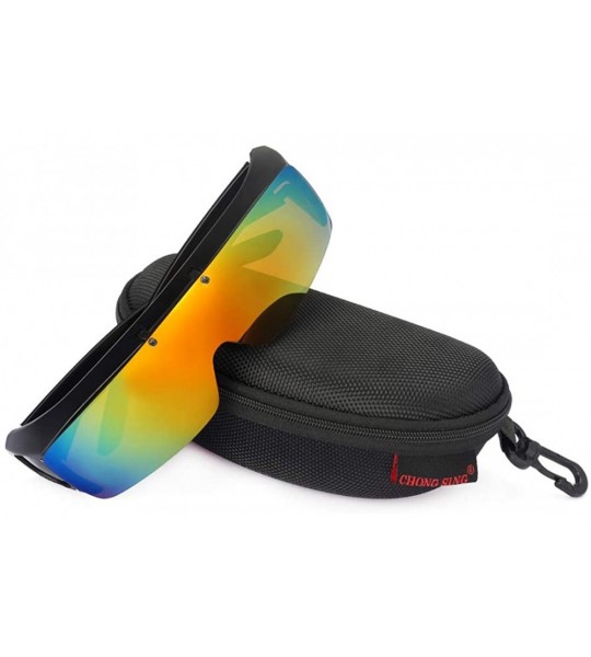 Goggle FLIP UP Polarized Sunglasses Driving Glasses UV400 Fitover Sunglasses for men and women - Red - CR18SAH5U85 $35.90