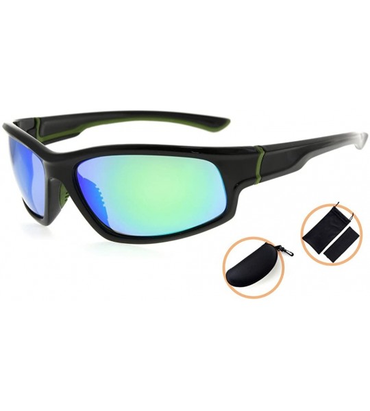 Sport Sports Polycarbonate Polarized Sunglasses TR90 Unbreakable Baseball Running Fishing Driving Golf Softball Hiking - CM18...