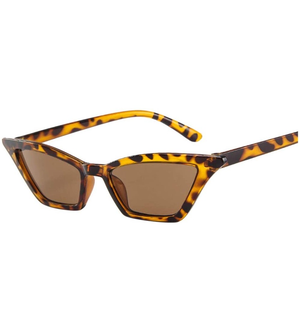 Rectangular Polarized Sunglasses for Women- Mirrored Lens Fashion Goggle Eyewear Luxury Accessory (Yellow) - Yellow - CF195MA...