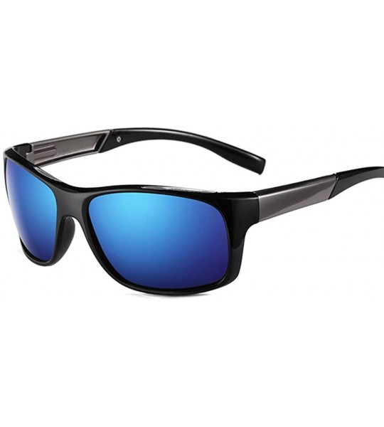 Goggle Classic Polarized Sunglasses Men Driving Glasses - C04 Darkblue Smoke - CE18HMI7S9S $33.67