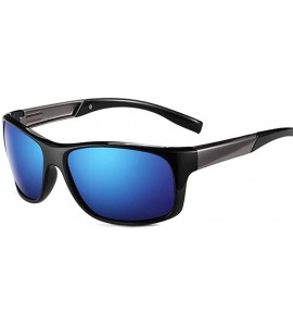 Goggle Classic Polarized Sunglasses Men Driving Glasses - C04 Darkblue Smoke - CE18HMI7S9S $33.67