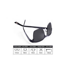 Square Metal Mens Sunglasses Polarized UV Protection for Driving Fishing Hiking Everyday Use CA5225 - CT1829YK3Q9 $35.36