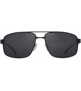 Rectangular Lightweight Rectangle Polarized Sunglasses for Men Retro Style UV400 Protection - CZ194EOZMNH $24.52