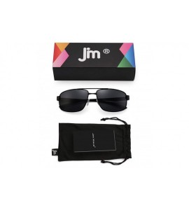 Rectangular Lightweight Rectangle Polarized Sunglasses for Men Retro Style UV400 Protection - CZ194EOZMNH $24.52