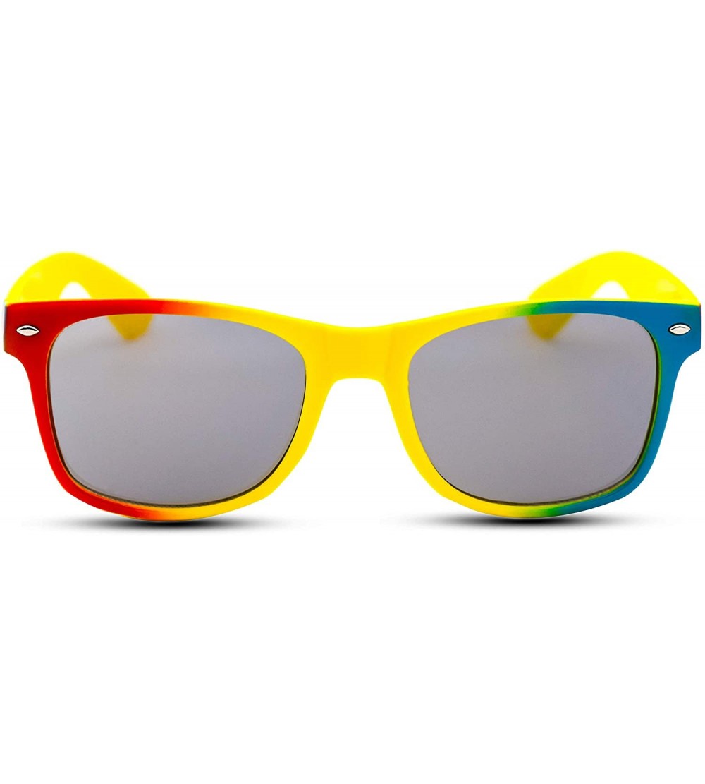 Wayfarer Sunglasses Yellow Red & Blue (Fancies By Sojayo the Muse Collection) - CI18DO0E2YK $20.39