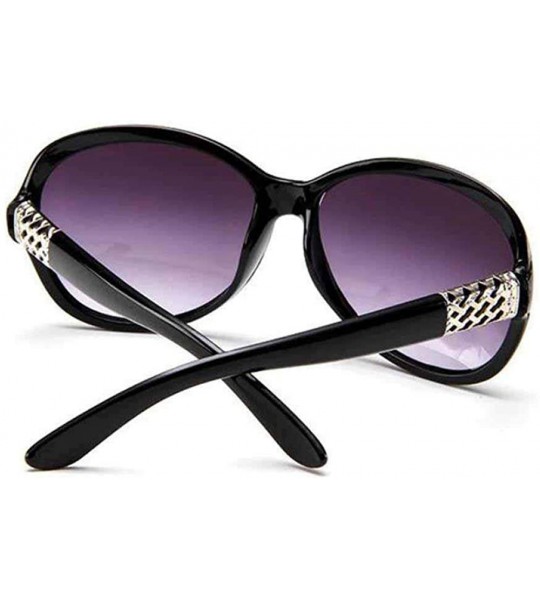 Aviator 2019 Classic Oversized Sunglasses Women Brand Designer Ladies Sun Purple - Purple - C718XQY23YZ $17.12