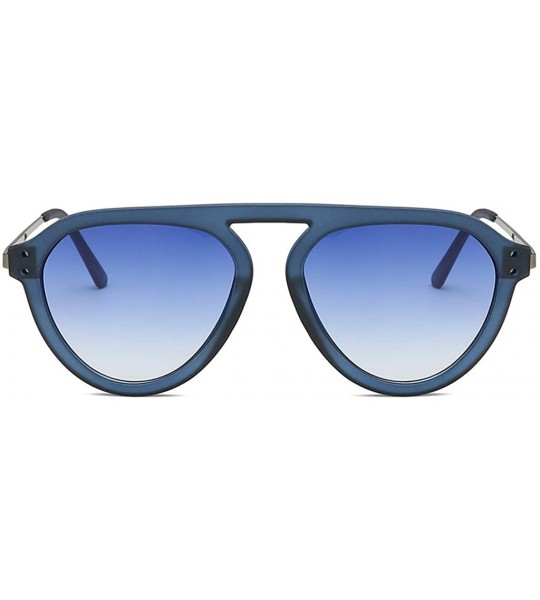 Oval Fashion Big Width Unisex Sunglasses Integrated Sexy Vintage Sun Glasses For Men/Women - C - CE18UKYU0W3 $18.03