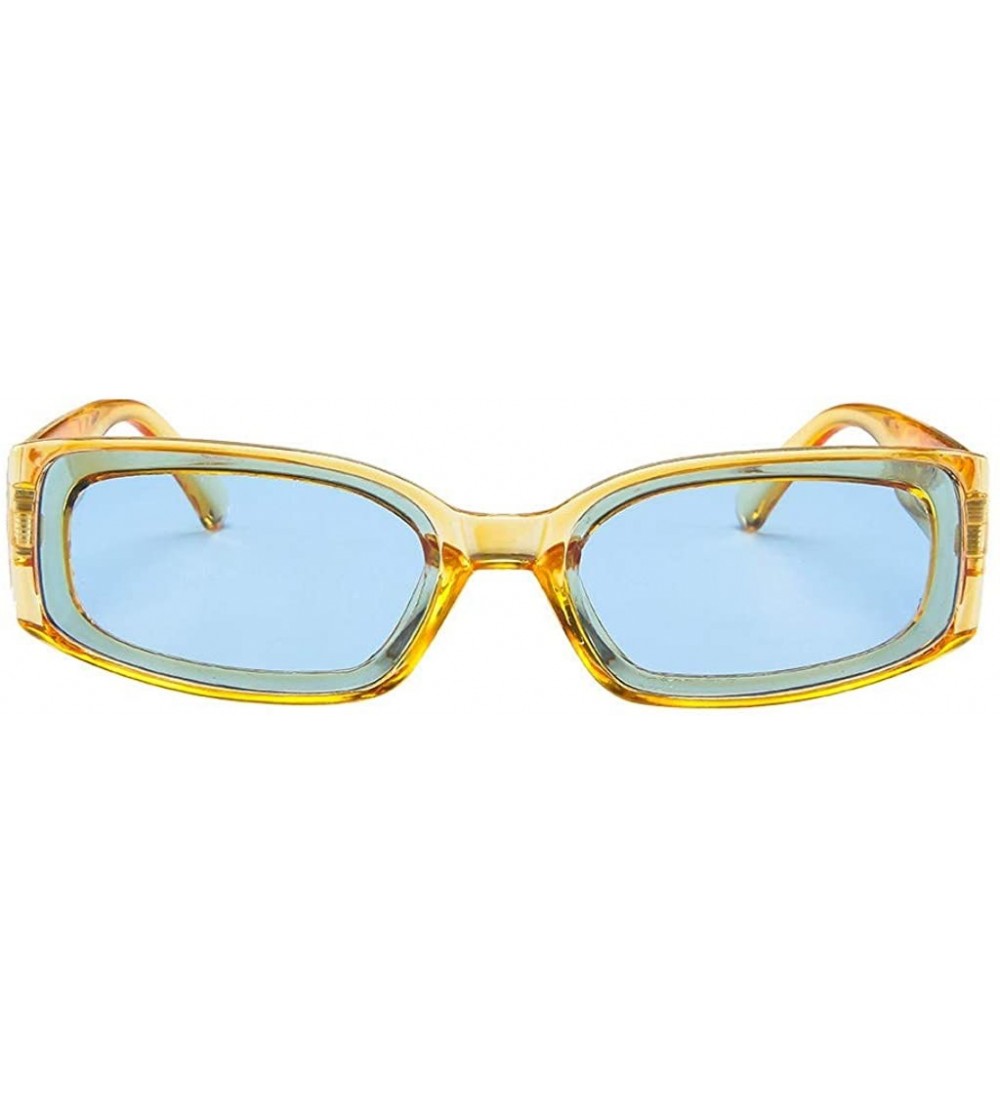 Goggle Unisex Lightweight Fashion Sunglasses Acetate Frame Mirrored Polarized Lens Glasses - Yellow - C218T09N7CH $16.82