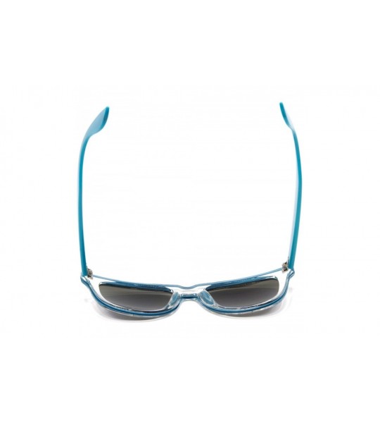 Square Designer Fashion Sunglasses For Men Women - UV400 Retro Sun Glasses - .Blue Neon - CY17X0LI97N $17.92