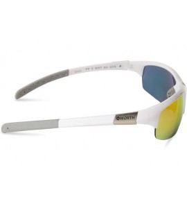 Sport womens FP5 Sport Wrap Sunglasses - Shiny White - CW11FDYWPM1 $26.90