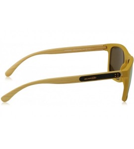 Square BURNSIDE AN4236-2457N0 Sunglasses Matte Mustard w/Brown(orange)/24k Iridium Lens 56mm - C417YEXL0ZG $69.61