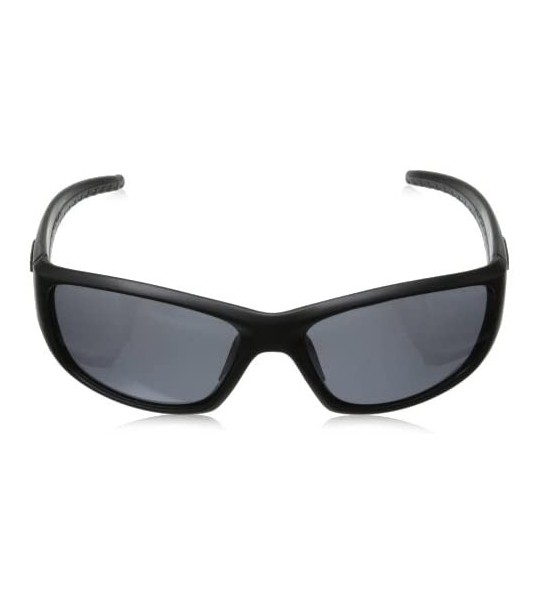 Sport Hype Polarized Oval Sunglasses - Satin Black - CE11I6HFX53 $54.12