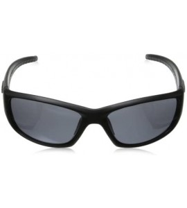 Sport Hype Polarized Oval Sunglasses - Satin Black - CE11I6HFX53 $54.12