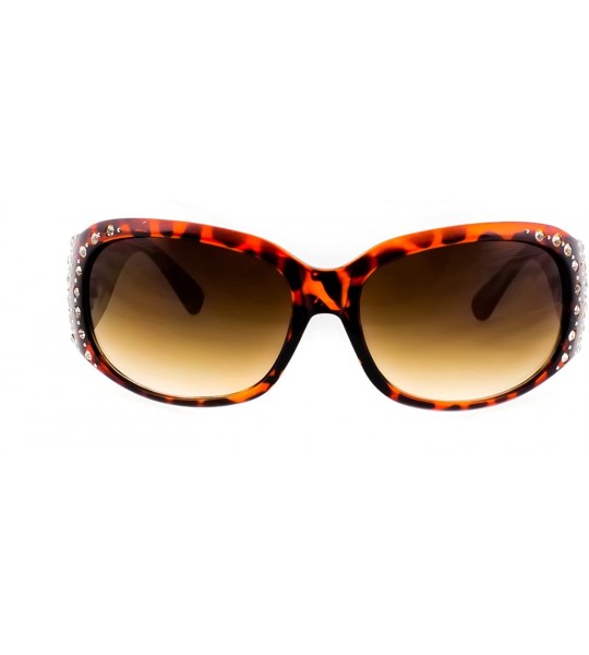 Sport Maya Rectangle Fashion Sunglasses - Leopard - CQ1231T2BZ5 $18.02