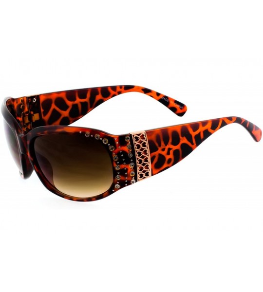 Sport Maya Rectangle Fashion Sunglasses - Leopard - CQ1231T2BZ5 $18.02