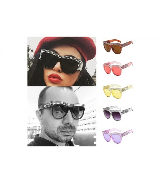 Sport Fashion Polarized Sunglasses for Women Men Classic Style 100% UV Protection Diamond Sunglasses (D) - D - C418EK4ZZ6H $1...