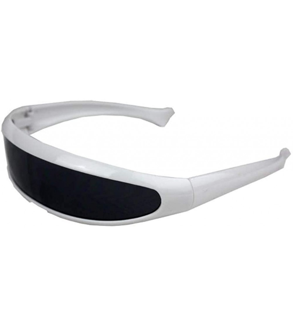 Wrap Women Man Outdoor Fishtail Uni-lens Sunglasses Riding Cycling Glasses Eyewear - E - CE18TLXOMOE $17.11