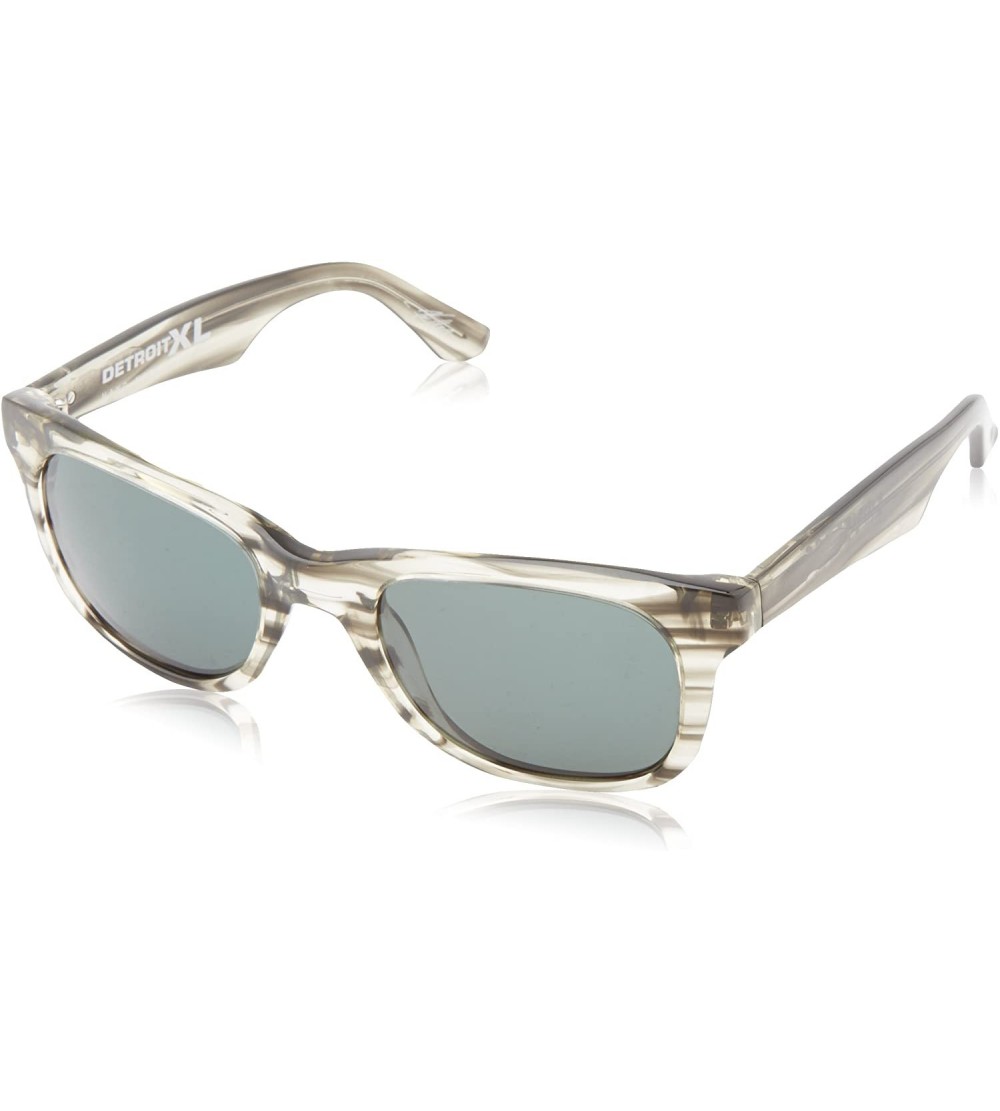 Wayfarer Visual Detroit XL Dark Sea/OHM Grey Sunglasses - Chester Grey Frame/Grey Lens - CI1189L9N25 $96.93