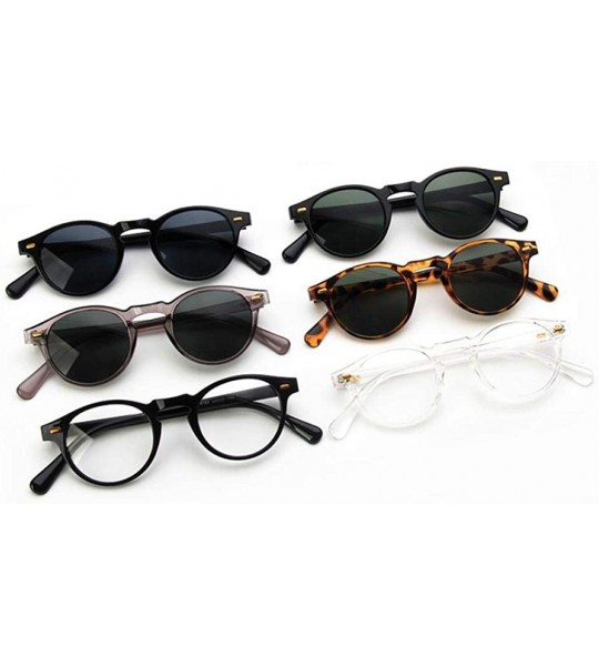 Round Sunglasses Classic Vintage Round HD Lens UV400 Travel Outdoor Get Together 1 - 2 - C618YR6Z0IW $18.67