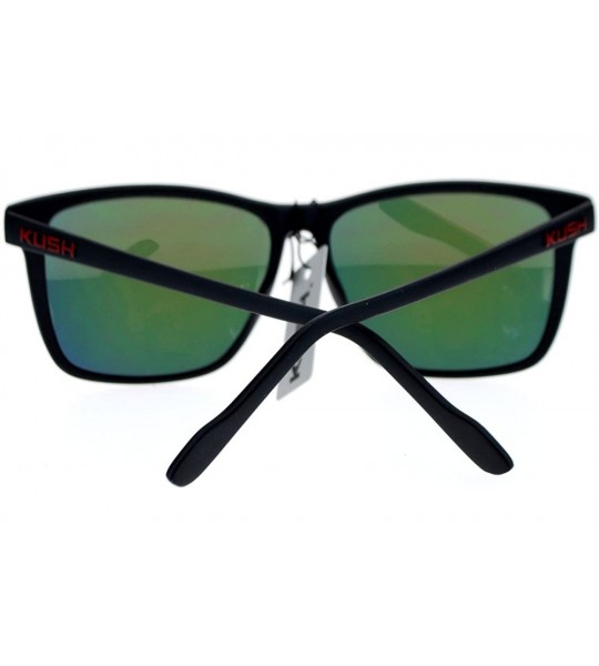 Sport Matte Plastic mirrored Lens Thin Plastic horned Sport Sunglasses - Black Orange - C218XHZ2OKE $19.16