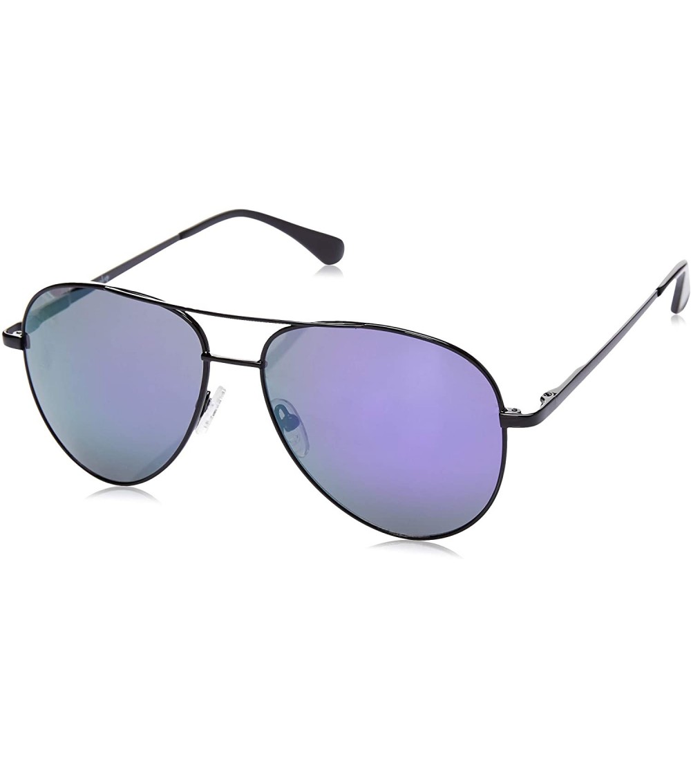 Aviator Unisex Aviator Sunglasses Mirrored Lens Metal Frame MR1905 - C5 Mirrored Grey Lens/Black Frame - CK18GS5G5RI $42.20