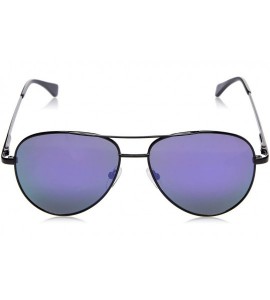 Aviator Unisex Aviator Sunglasses Mirrored Lens Metal Frame MR1905 - C5 Mirrored Grey Lens/Black Frame - CK18GS5G5RI $42.20