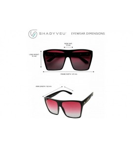 Wayfarer Big XL Large Square Trapezoid Shape Oversized Flat Top Kim K Fashion Sunglasses - CO18GOC3LCD $23.41