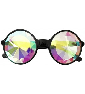 Round Round Kaleidoscope Glasses Rainbow Prism Sunglasses for Women Men Party Rave Festival Eyeglasses by 2DXuixsh - CZ18SG5W...