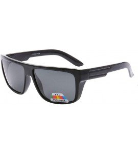 Square Polarized Retro Racer Collection"Freedom" - Black - CO18ODQ479M $19.16