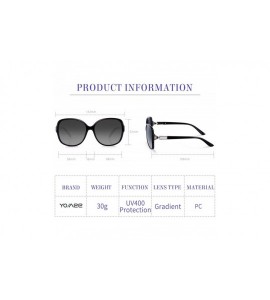 Oversized Oversized Classic Black Womens Sunglasses - UV400 Lens - with Zipper Case - Classic Black - C418RNNZLZ3 $19.19