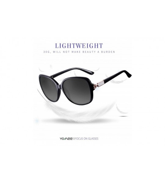 Oversized Oversized Classic Black Womens Sunglasses - UV400 Lens - with Zipper Case - Classic Black - C418RNNZLZ3 $19.19