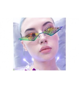 Cat Eye Fashion Irregular Glasses Cat Eye Design Style Sunglasses Classic Retro Sunglasses Resin Lens Sunglasses - Unisex - C...