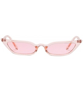 Cat Eye Sunglasses for Women Cat Eye Vintage Sunglasses Retro Small Sunglasses Punk Eyewear - Pink - CU18QMZ6EZI $15.03