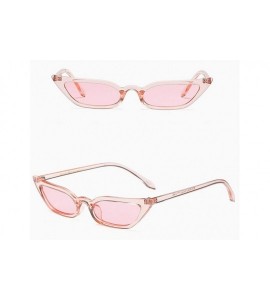 Cat Eye Sunglasses for Women Cat Eye Vintage Sunglasses Retro Small Sunglasses Punk Eyewear - Pink - CU18QMZ6EZI $15.03