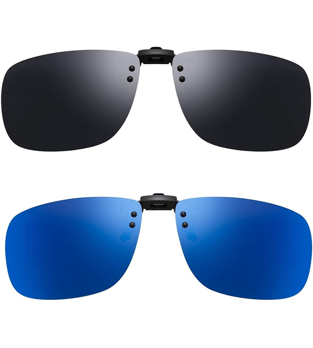 Aviator Sunglasses Polarized Frameless Rectangle Prescription - Iceblue+grey - C718WZQ28DM $26.15