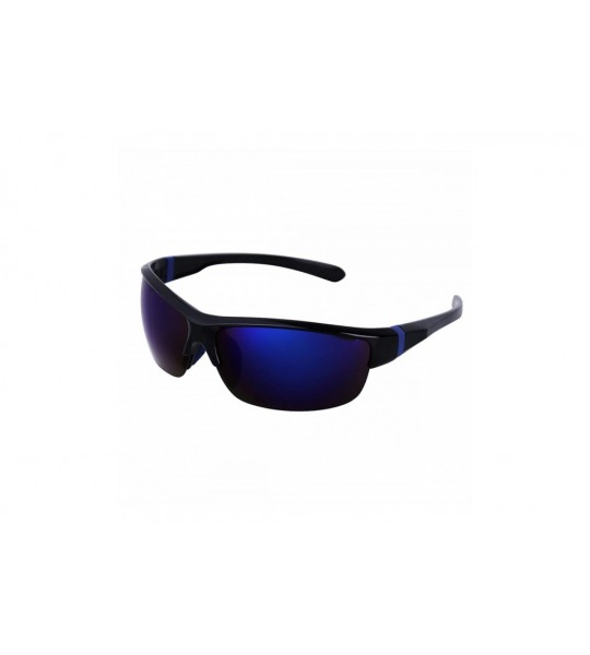 Sport Unisex Cycling Sunglasses Outdoor Sports Sunglasses with Lightweight Frame - Black&blue - CI180T2T49C $15.66