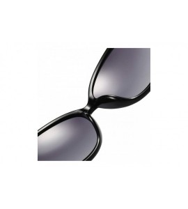 Oversized Women's Square Metal Polarized HD Sunglasses with Vented Temple 100% UV Protection - C - C4198O3D7YI $31.41