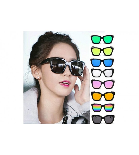 Sport Polarized Sunglasses For Women - REYO Mirrored Lens Fashion Goggle Eyewear Sun Glasses - White - CM18NULD8K0 $15.48