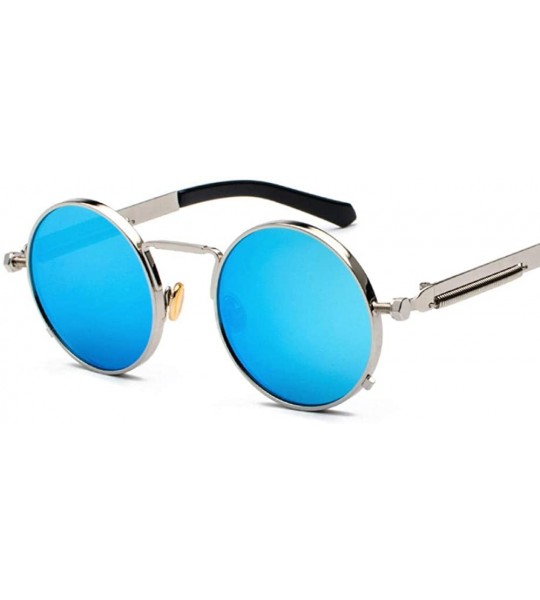 Rimless Sunglasses Men'S Tide Spring Metal Mirror Legs Personality Sunglasses Female Reflective Sunglasses - CM18X7N237I $82.13