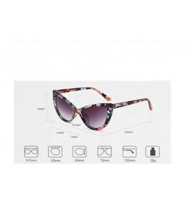 Rectangular Fashion Vintage Cat Eye Big Frame Sunglasses-Retro Eyewear Fashion Ladies Man - A - C018Q3YAE8C $17.56