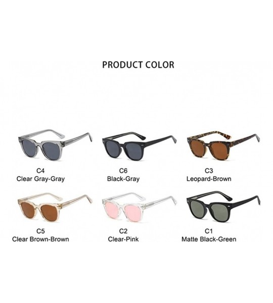 Round Oversized Round Sunglasses for Women CP Temples Adjustable Sun Glasses UV400 - C4 Clear Gray Gray - C2198CA4ZTH $26.60