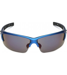 Wrap Oversized Wide Frame Men's Cycling Baseball Driving Water Sports Sunglasses - LARGE Size - Blue - Blue Mirror - CP11OXKD...