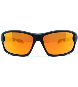 Wrap J-Frame Golf Sport Riding Sunglasses - Black Hd - CP18RY350EK $25.92