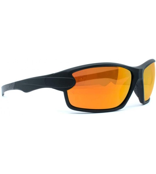 Wrap J-Frame Golf Sport Riding Sunglasses - Black Hd - CP18RY350EK $25.92